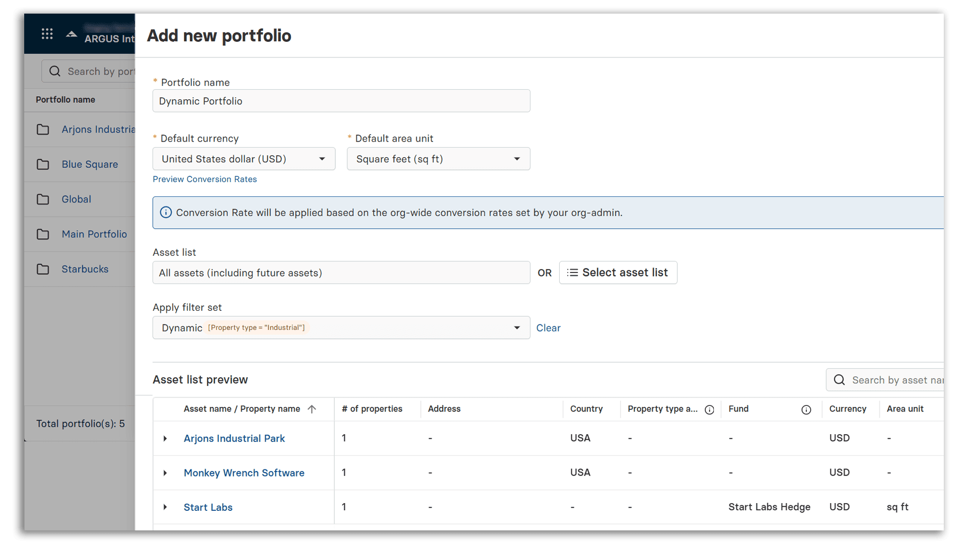 Portfolio Manager Dynamic Portfolios edit