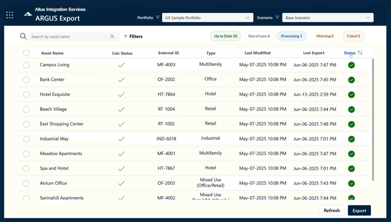 Export screenshot