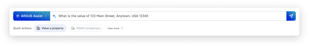 ARGUS Assist Input bar