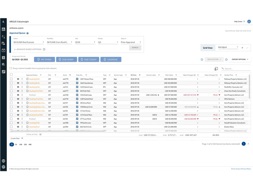 ARGUS ValueInsight - Valuation Management Software