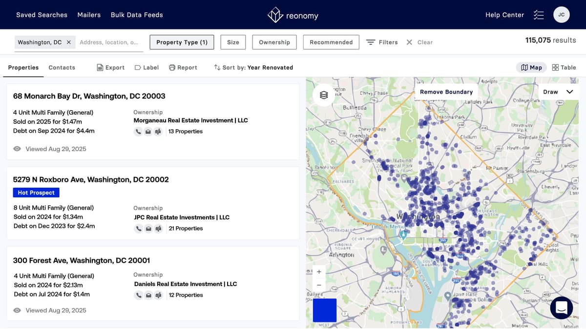 Reonomy Reonomy - Property Intelligence & Market Data