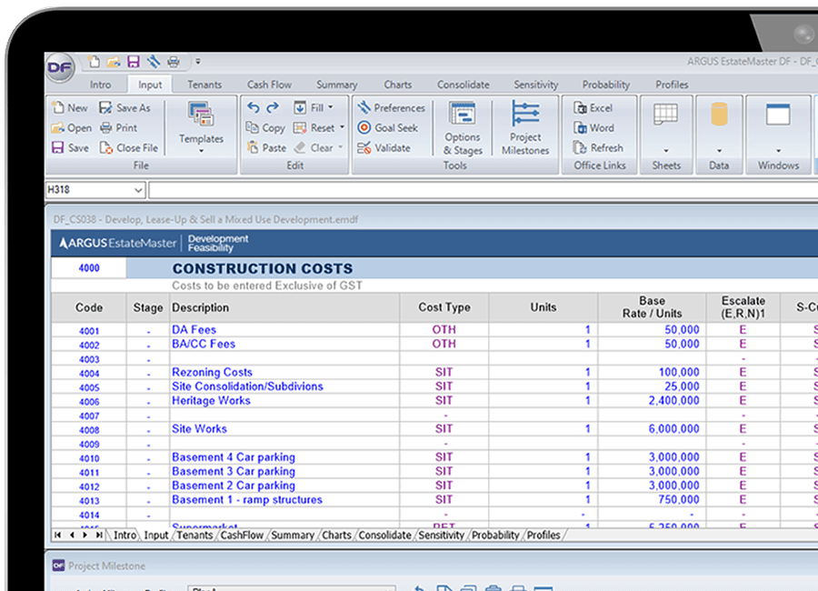 ARGUS EstateMaster - Property Development Feasibility Software
