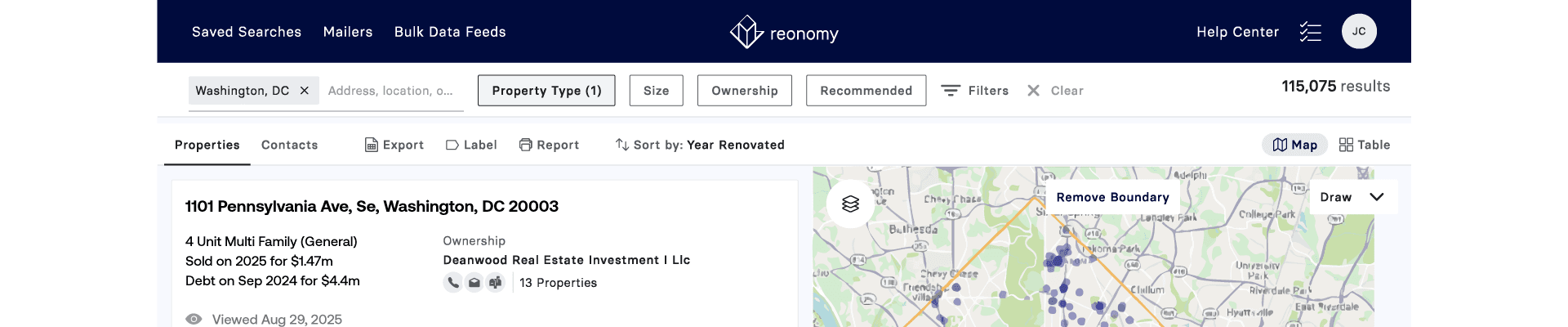 Reonomy Reonomy - Property Intelligence & Market Data
